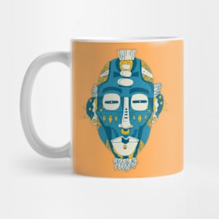 Retro Wave African Mask 5 Mug